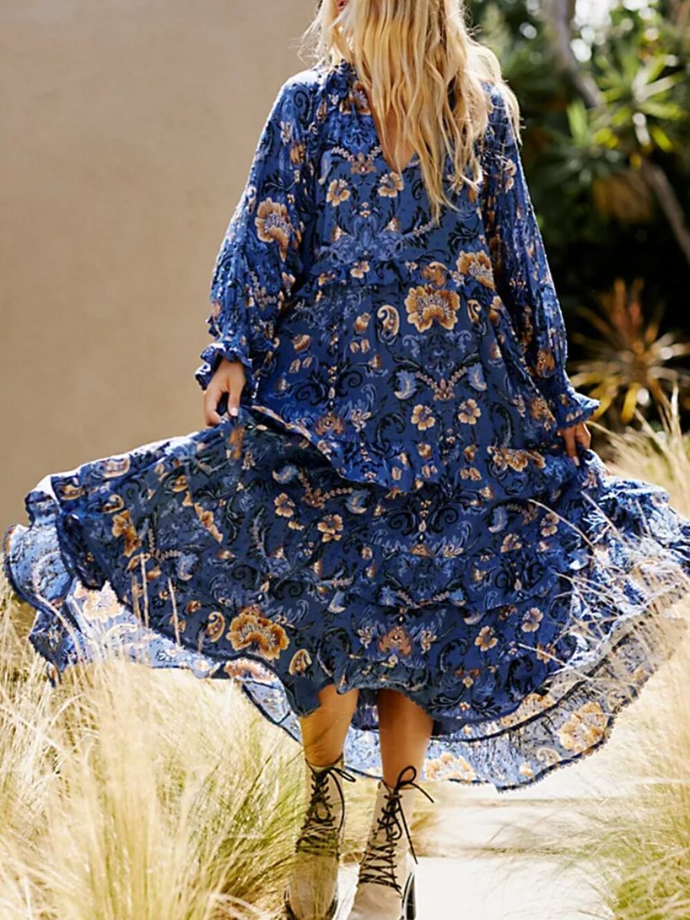 Spell Aurora Boho Midi Dress | Medium | Rare Floral | 100% Viscose